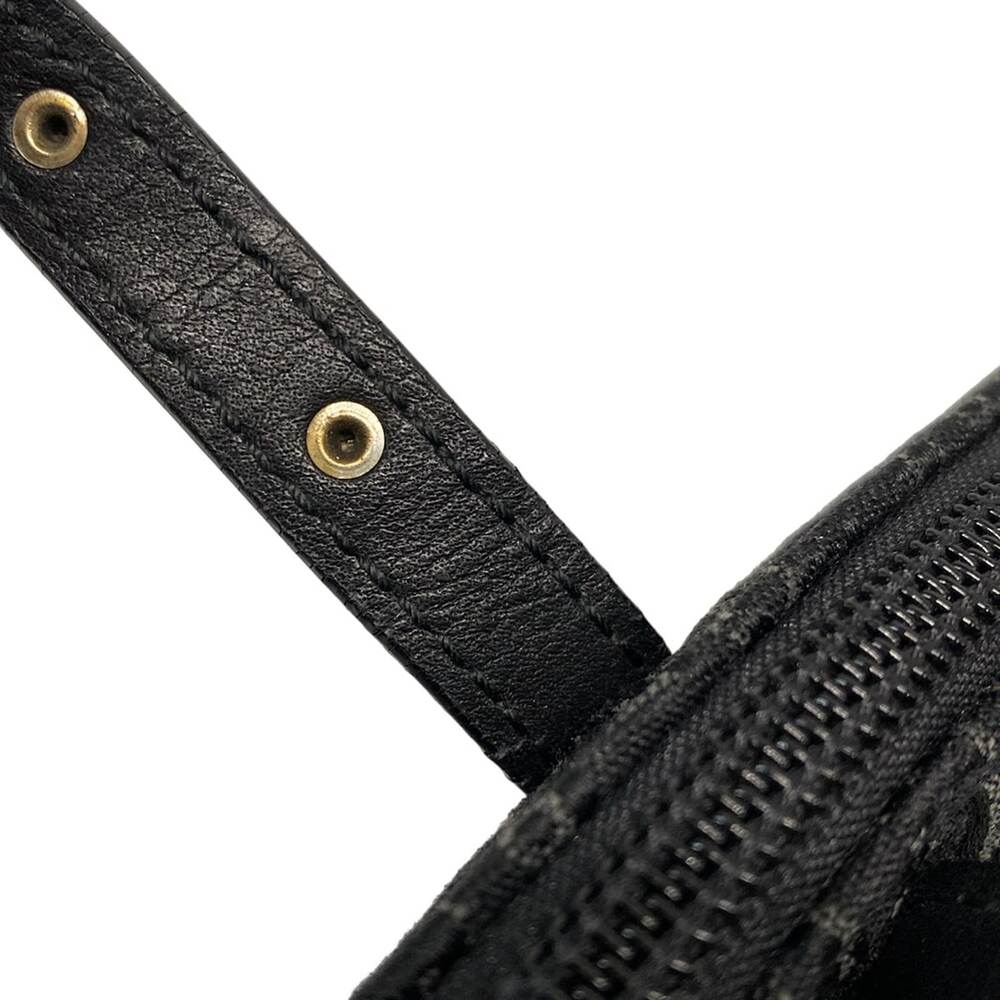 Christian Dior DIOR/ChristianDior Trotteur Handbag Black Dark Gray Jacquard - Picture 10 of 15